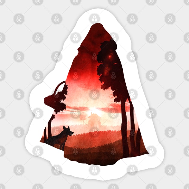 Red Riding Hood Sticker by DVerissimo